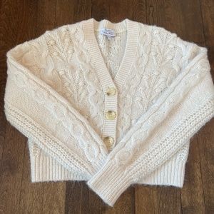 & Other stories cable knit cardigan